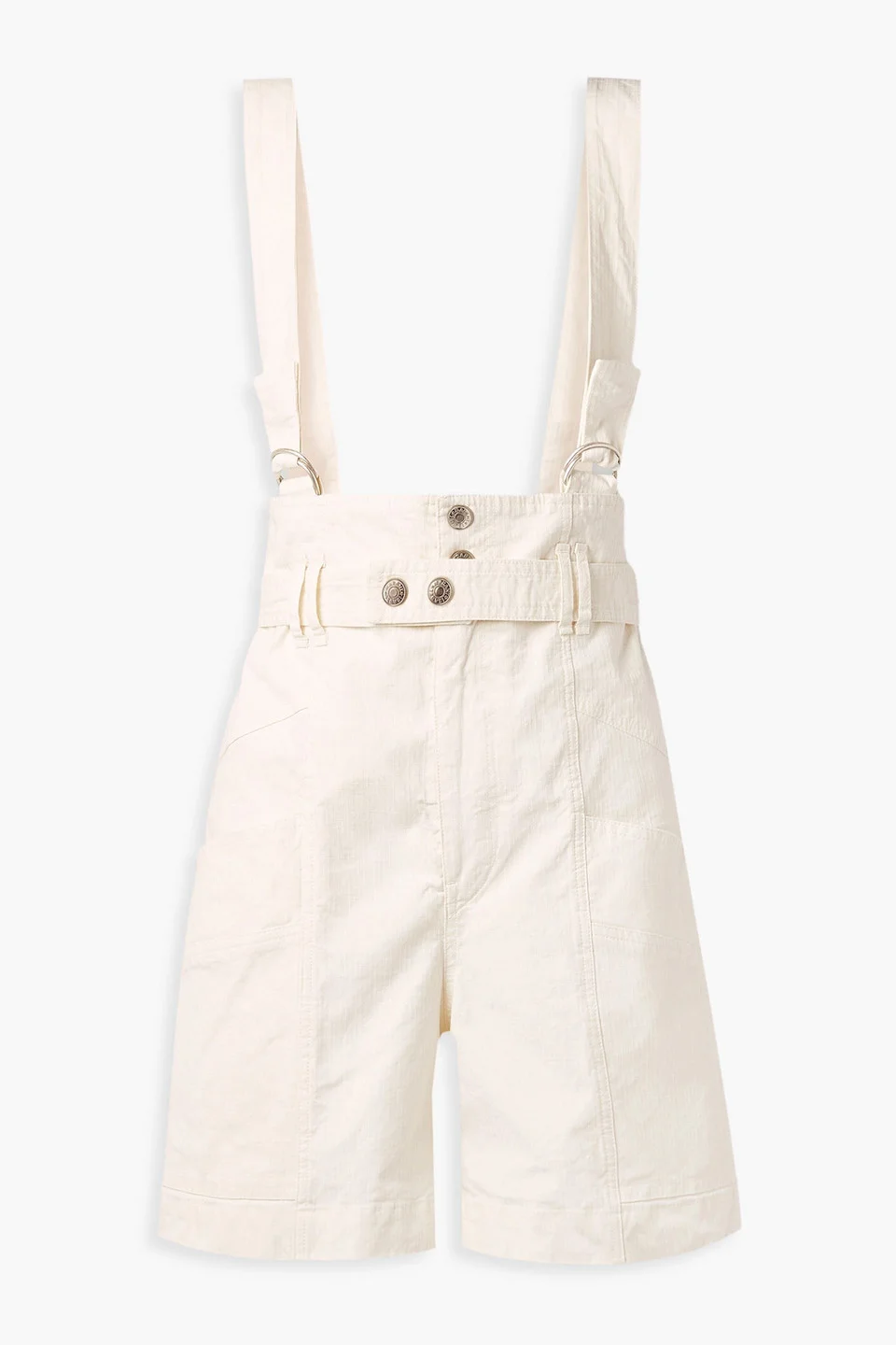 Effie linen-blend ripstop shorts - 1