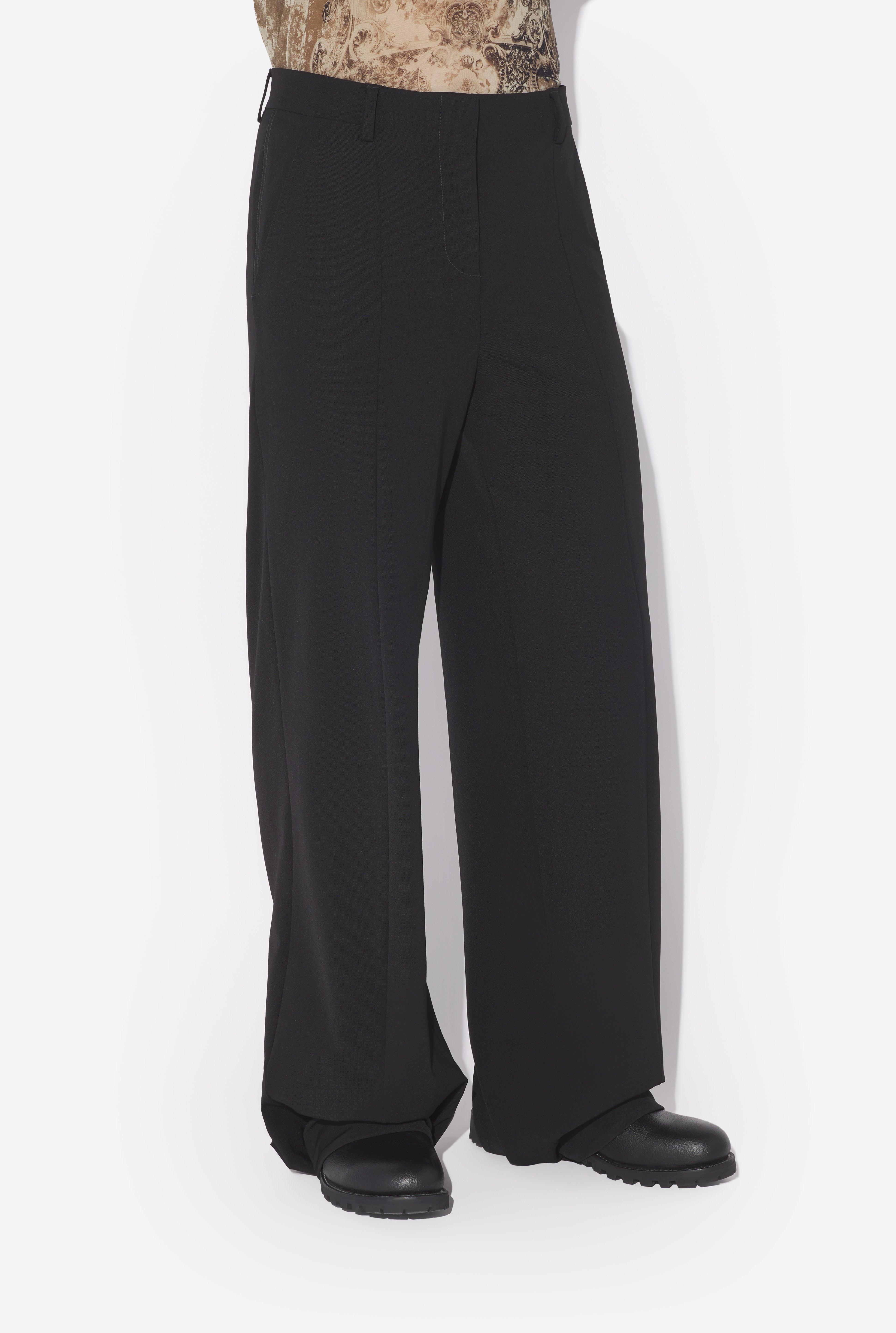 THE BLACK STIRRUP PANTS - 7
