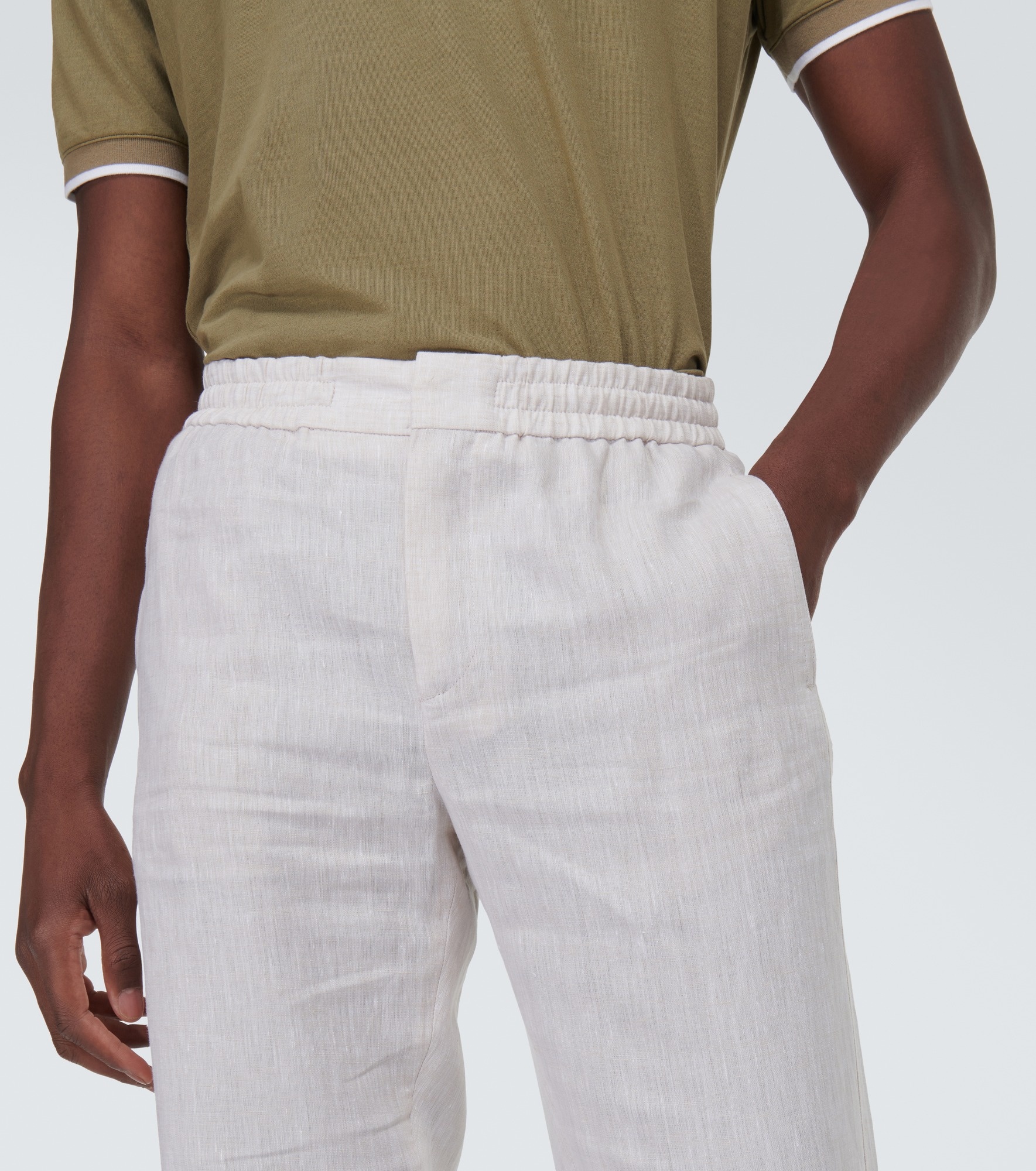 Gadd straight linen pants - 5