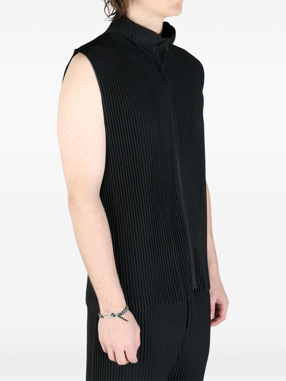 pleated vest - 4