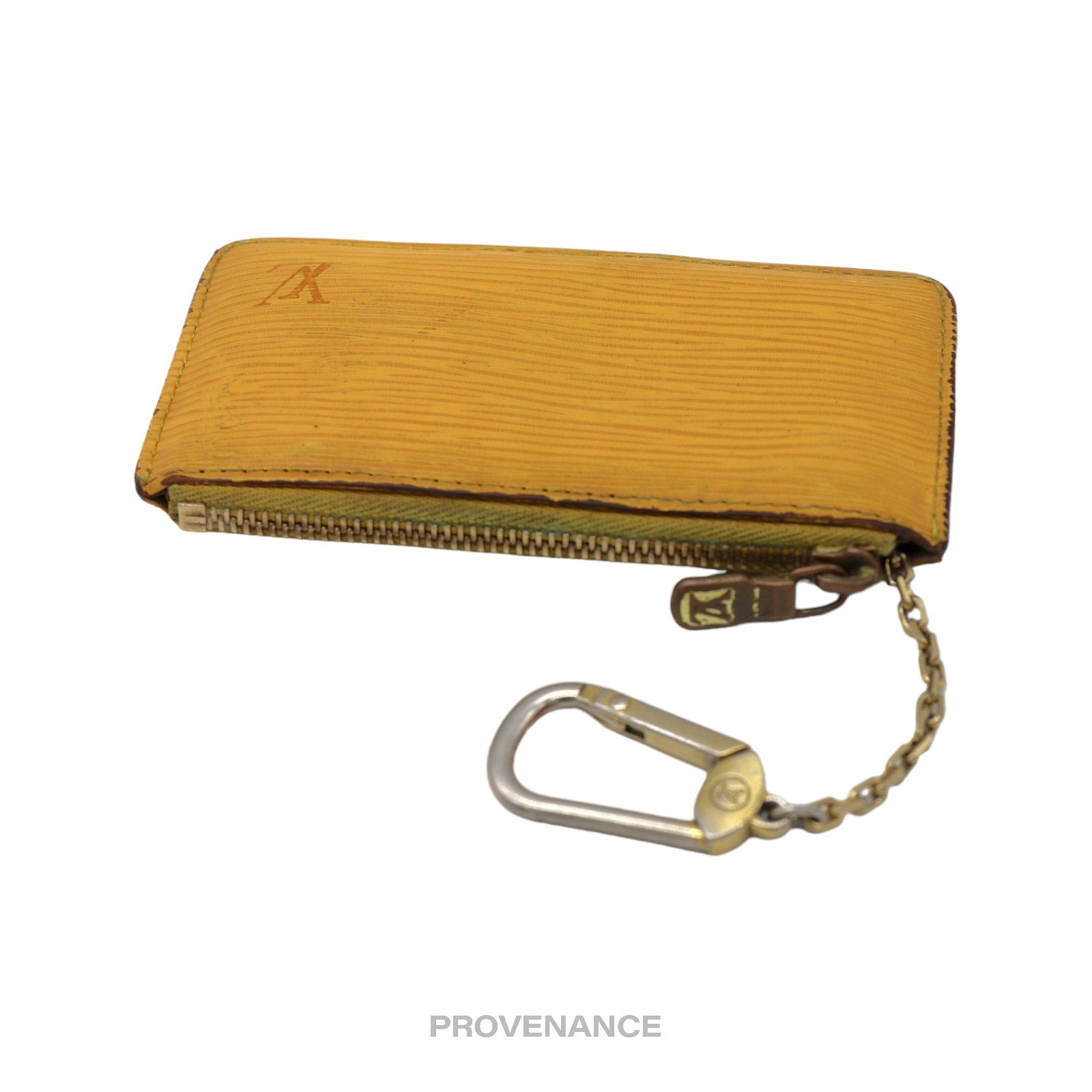 Louis Vuitton Key Pouch Cles - Tassil Yellow Epi Leather - 4