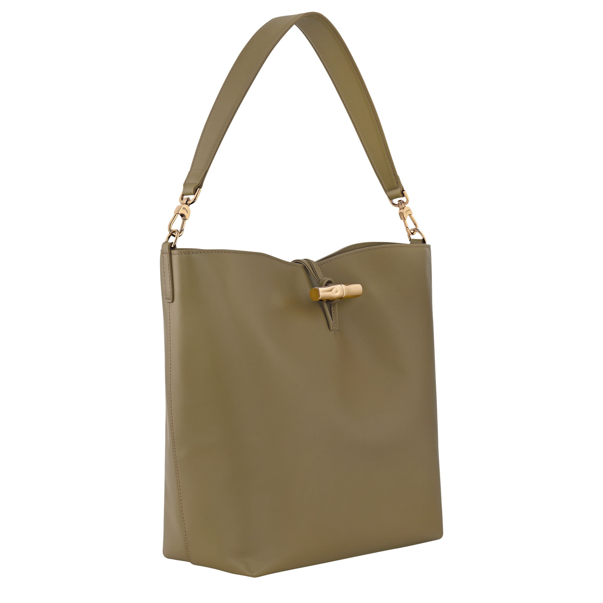 Le Roseau M Hobo bag Olive - Leather - 3