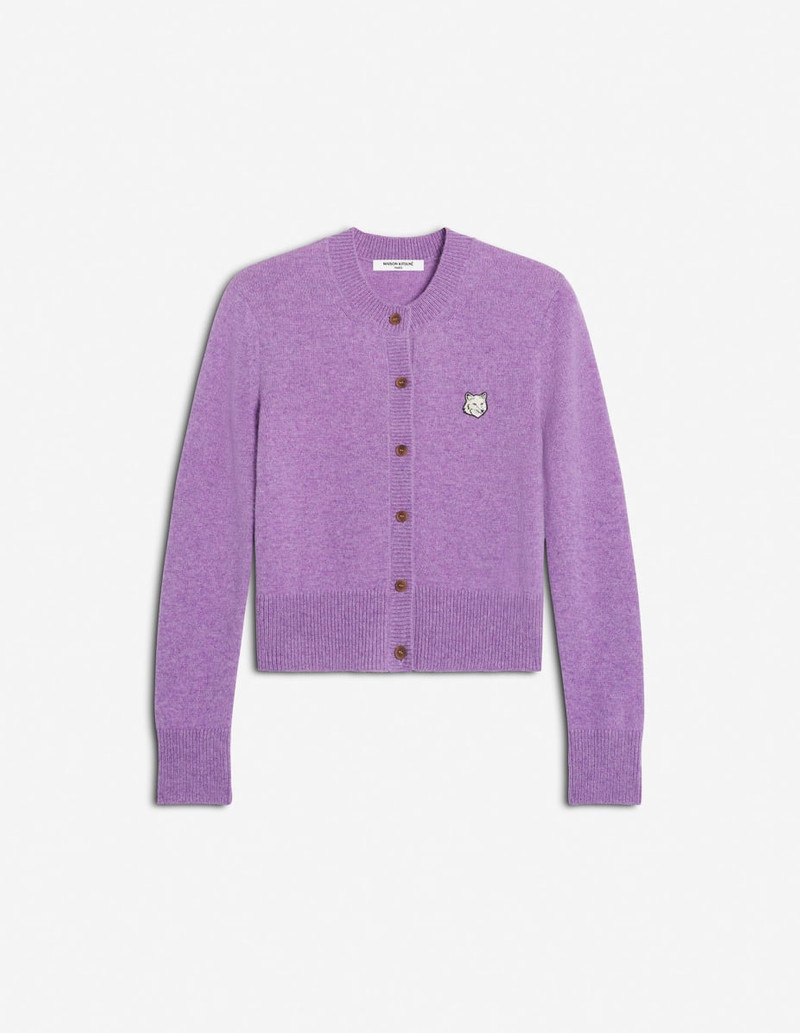 FOX HEAD LAMBSWOOL FITTED CARDIGAN 1