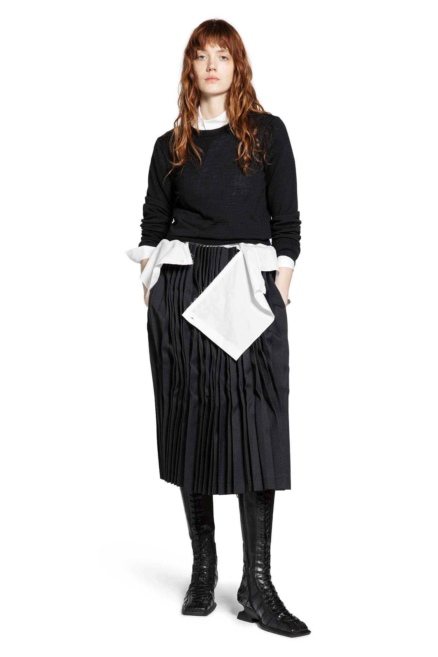 Asymmetric Cropped Pocket Shirt - 6