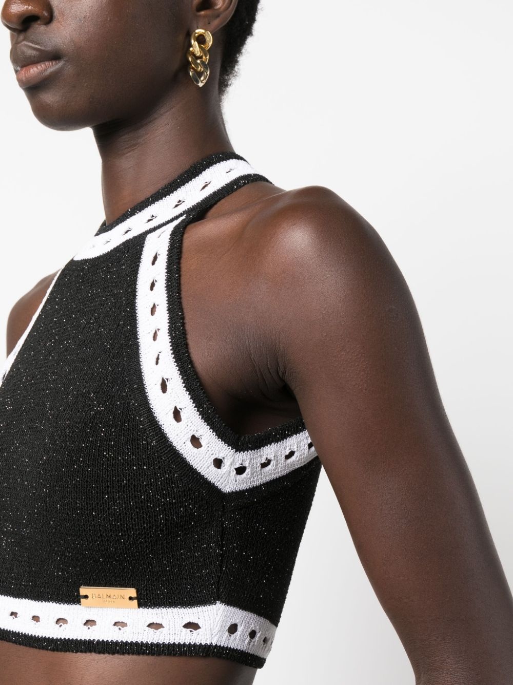 cut-out detail cropped top - 5