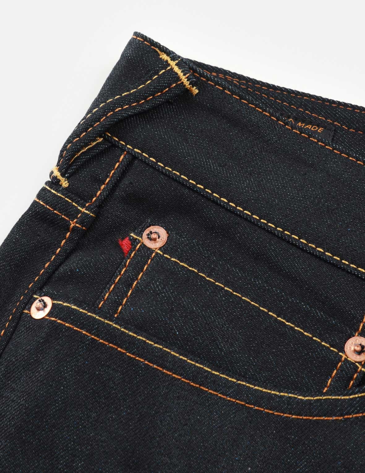 KUMADORI DARUMA PRINT CARROT FIT DENIM JEANS #2017 - 9