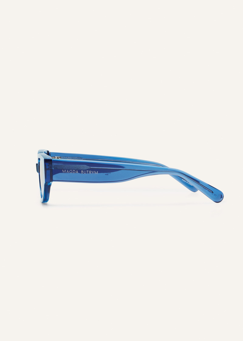'I need a holiday' sunglasses in blue 3