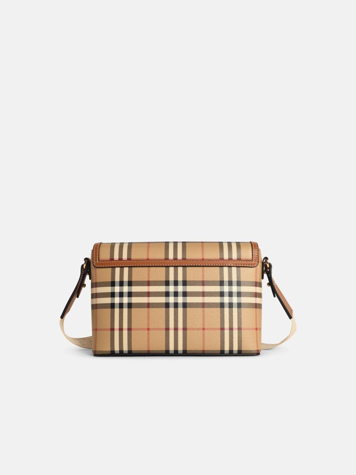 'NOTE' CROSSBODY BAG IN BRIAR BROWN COTTON BLEND - 3