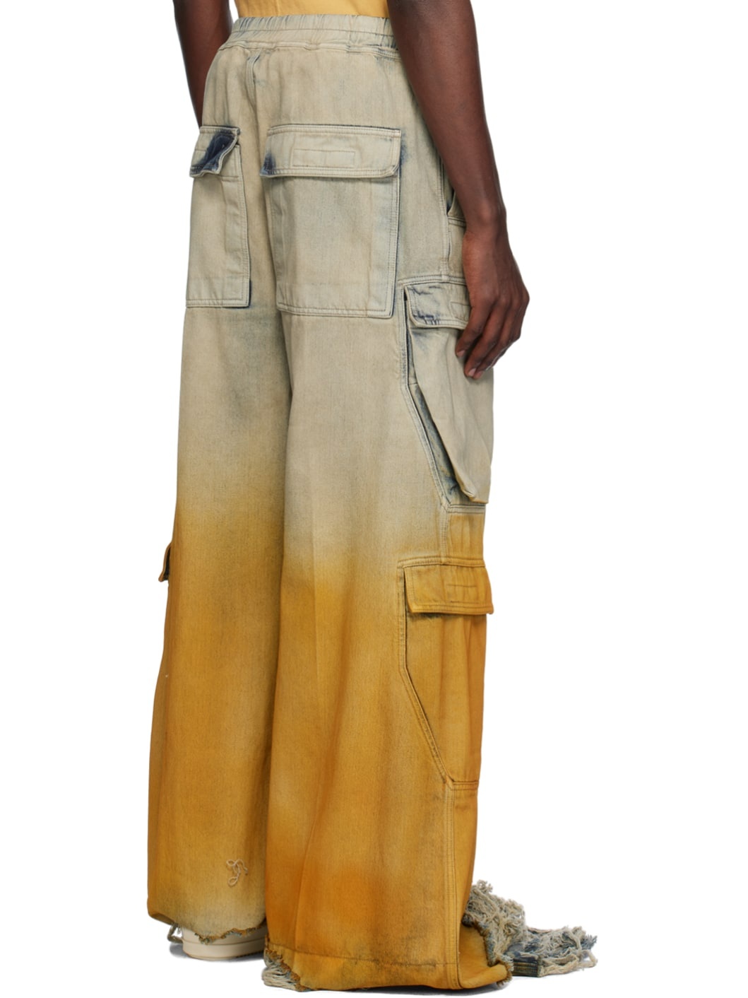 Blue & Orange Jumbo Belas Cargo Pants - 3
