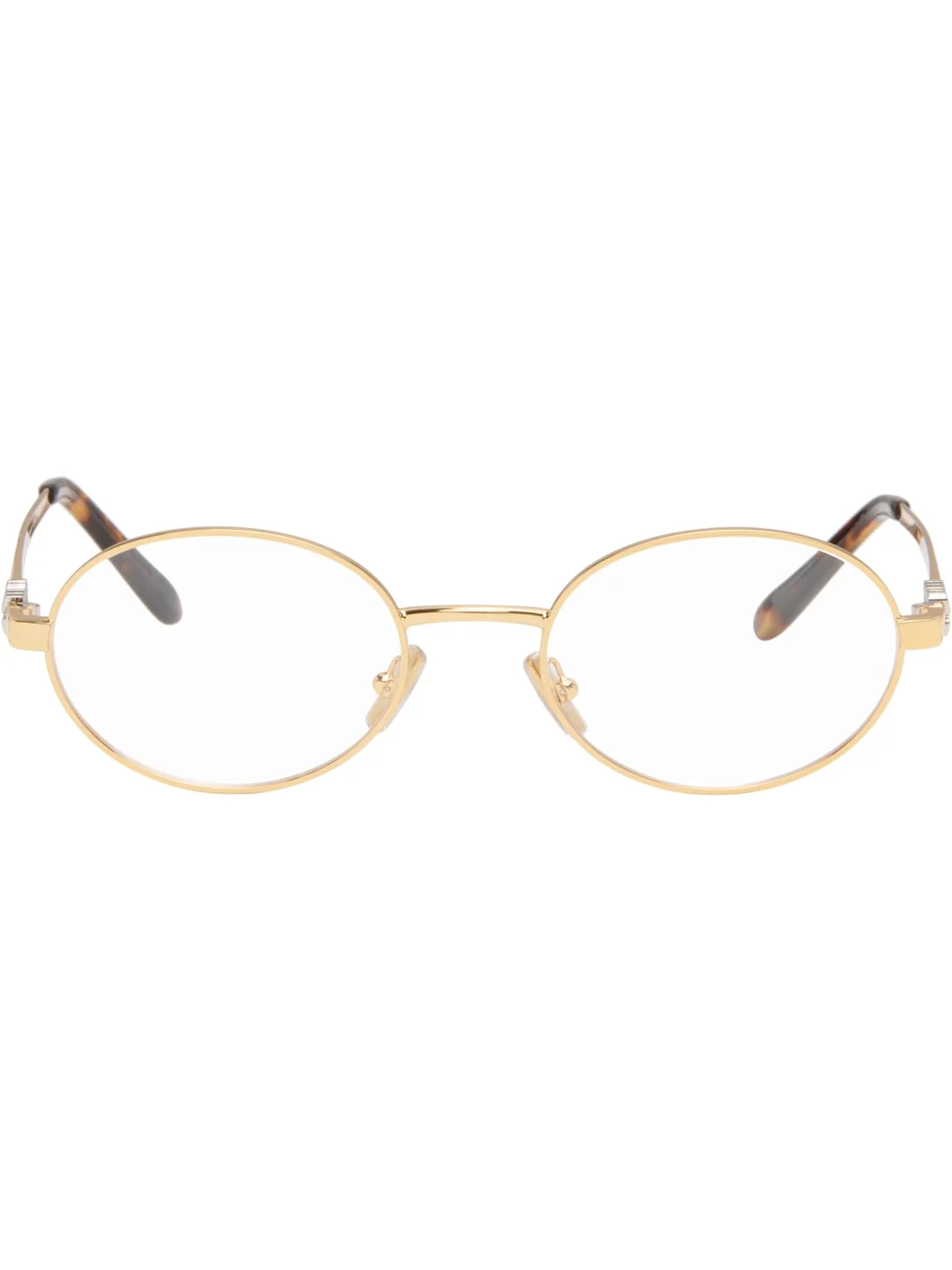 Gold Oval Glasses - 1