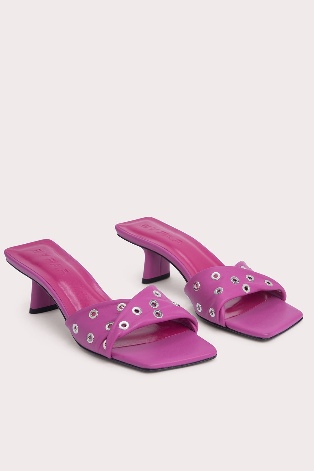 ROCCO FUCHSIA NAPPA LEATHER AND EYELETS - 2
