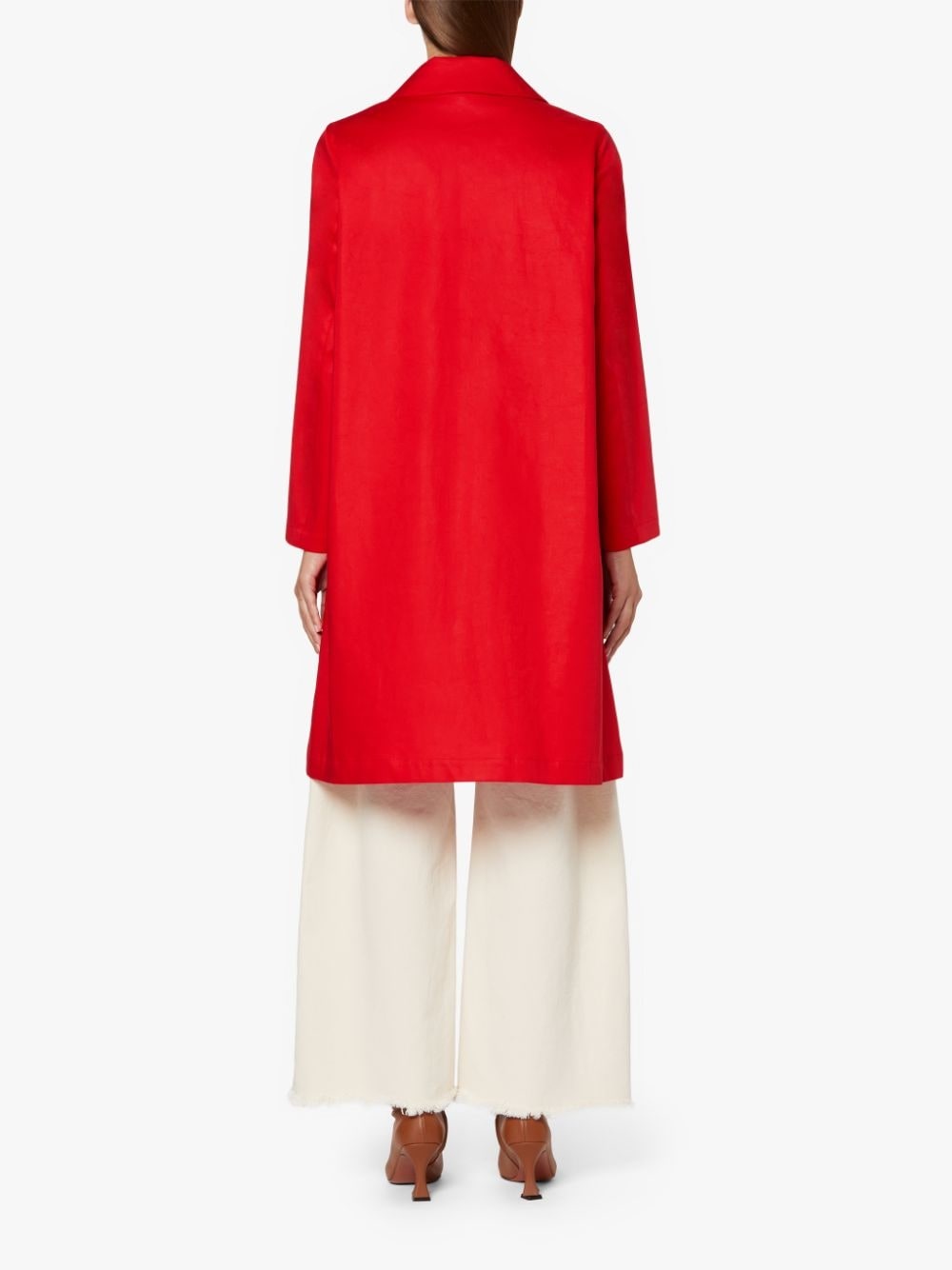 BANTON RED RAINTEC COTTON COAT | LM-1057 - 4