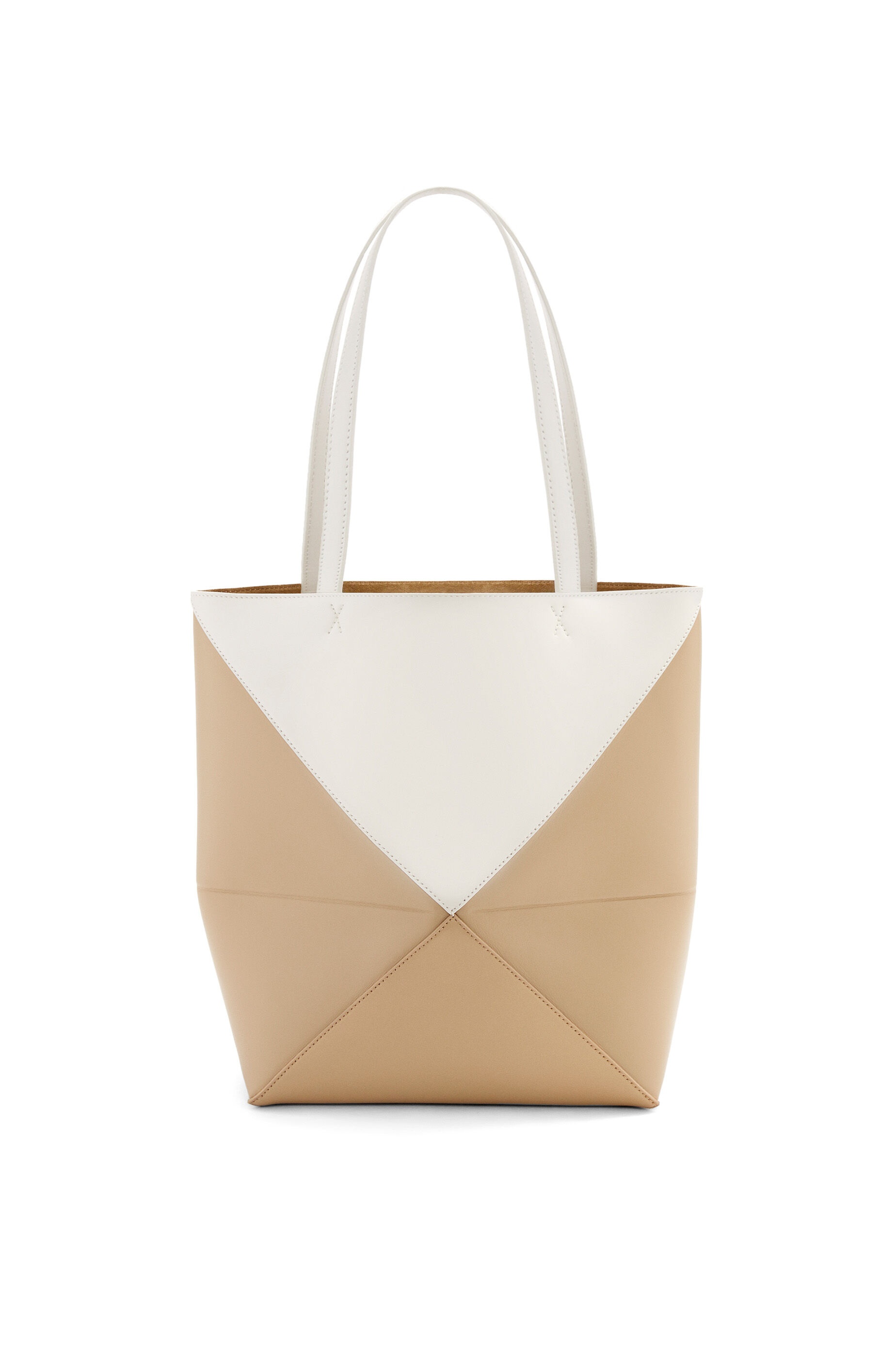 Puzzle Fold Tote in shiny calfskin - 7