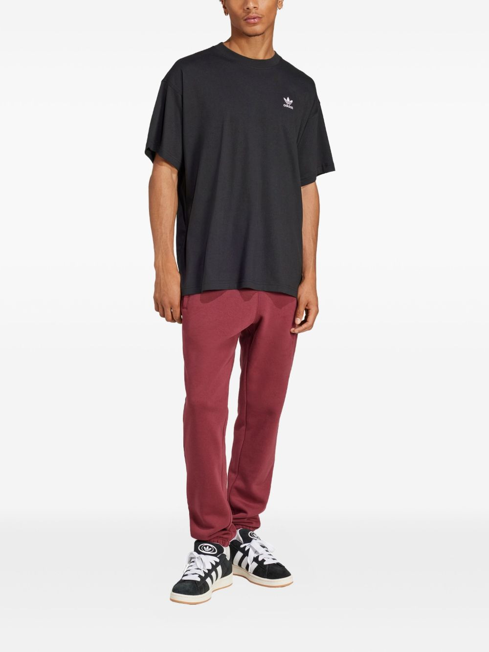 logo-embroidered cotton T-shirt - 2