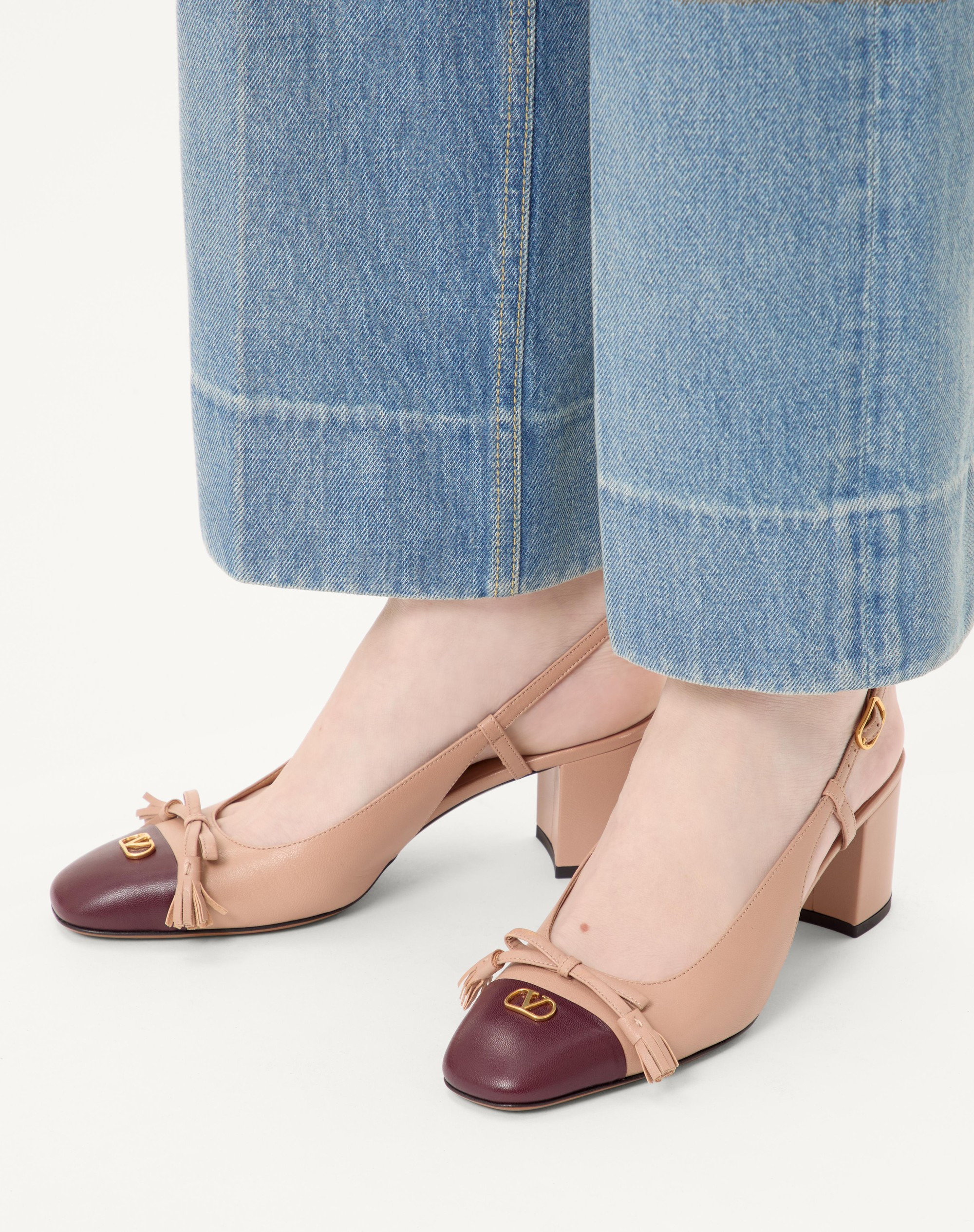 VALET DU ROI KIDSKIN SLINGBACK PUMPS 60MM - 2