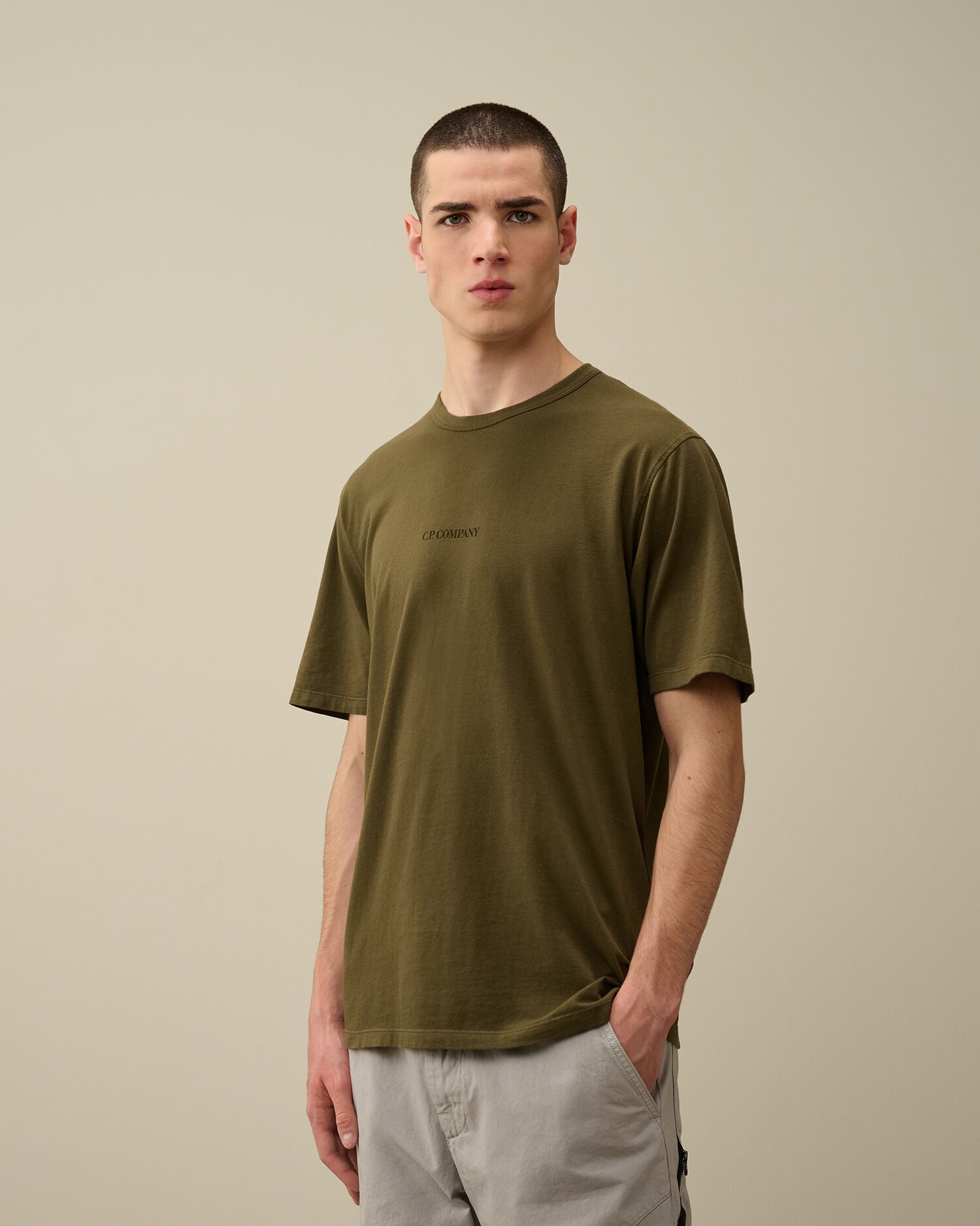 24/1 Jersey Garment Dyed Logo T-shirt - 2