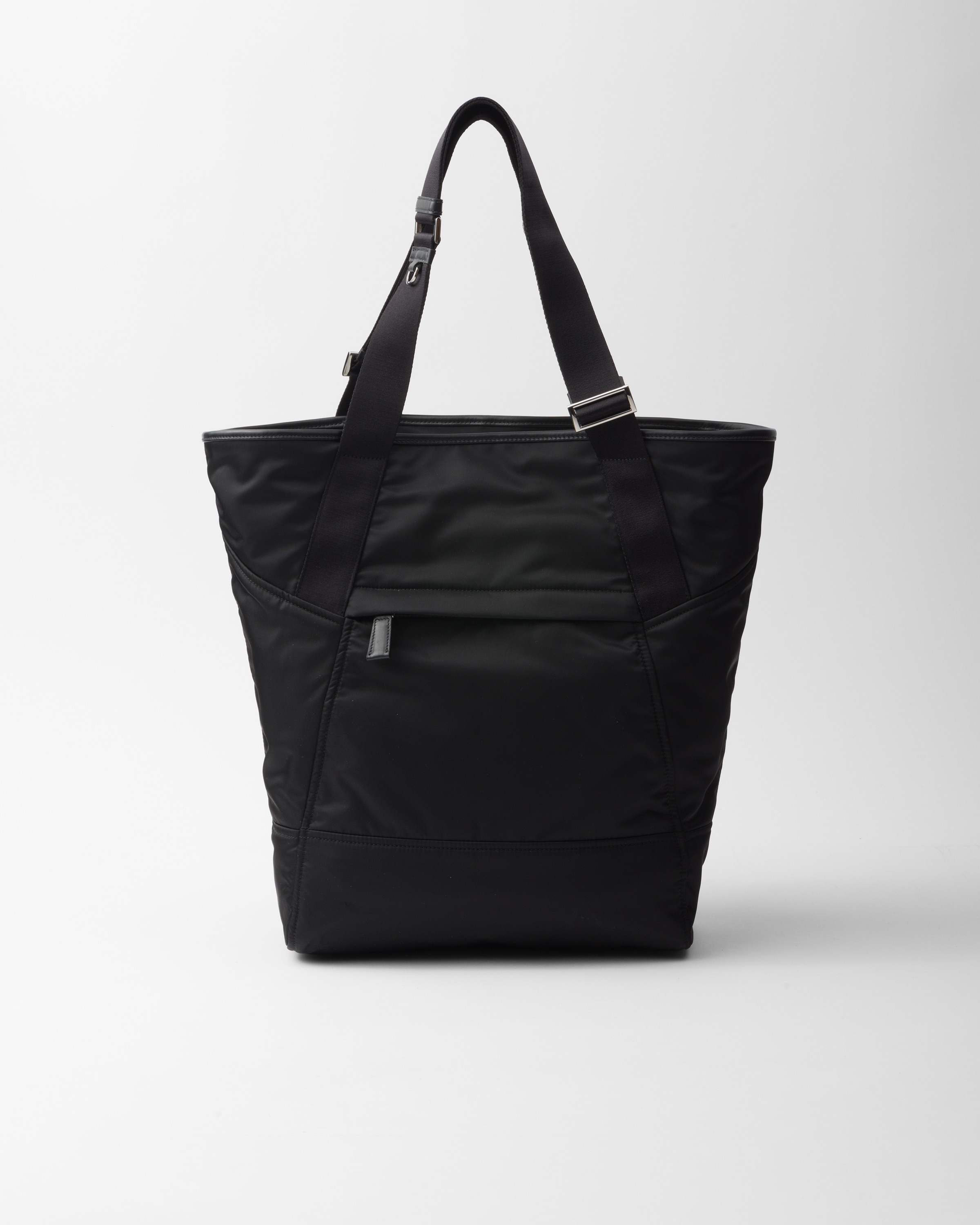 PRADA【入手困難】★canvas|Re-Nylon x レザー Toteバッグ★L★ Prada Re-Nylon and leather tote bag | REVERSIBLE