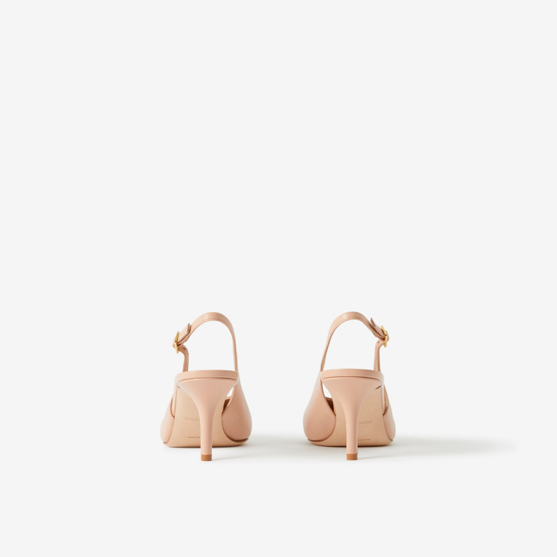 Monogram Motif Leather Slingback Pumps 5