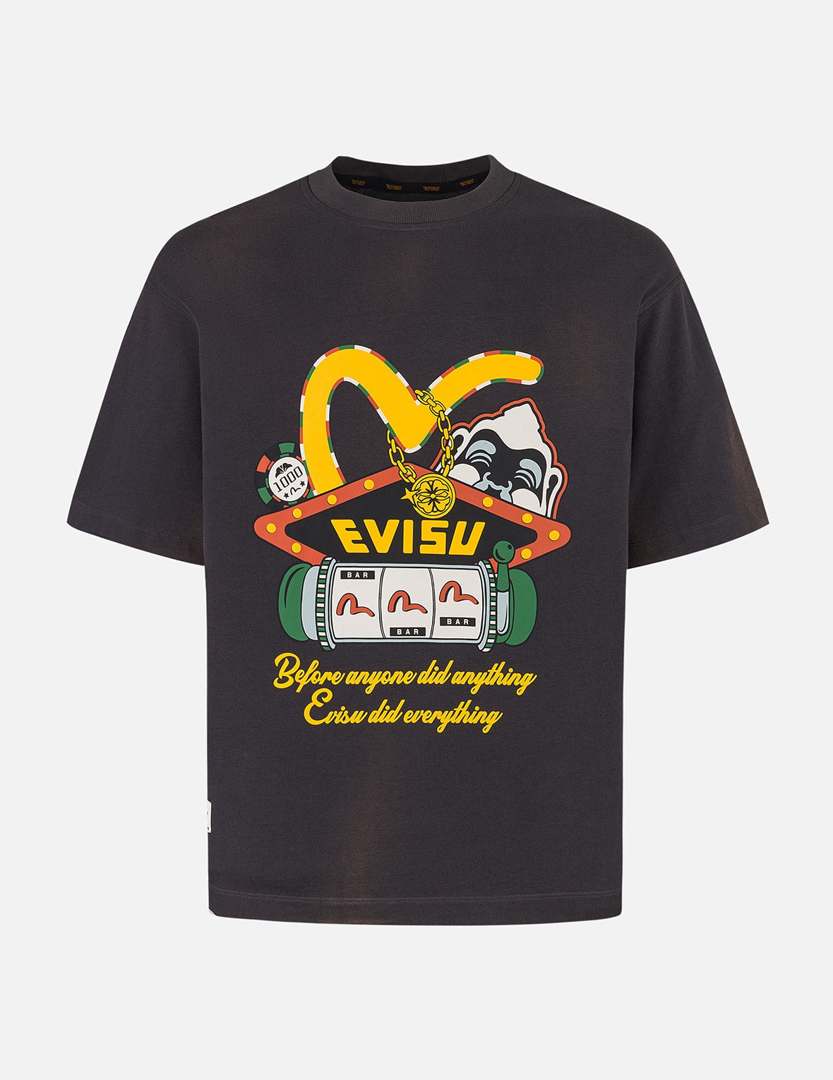 Washed Virtual Vacation Print Relax Fit T-shirt - 1