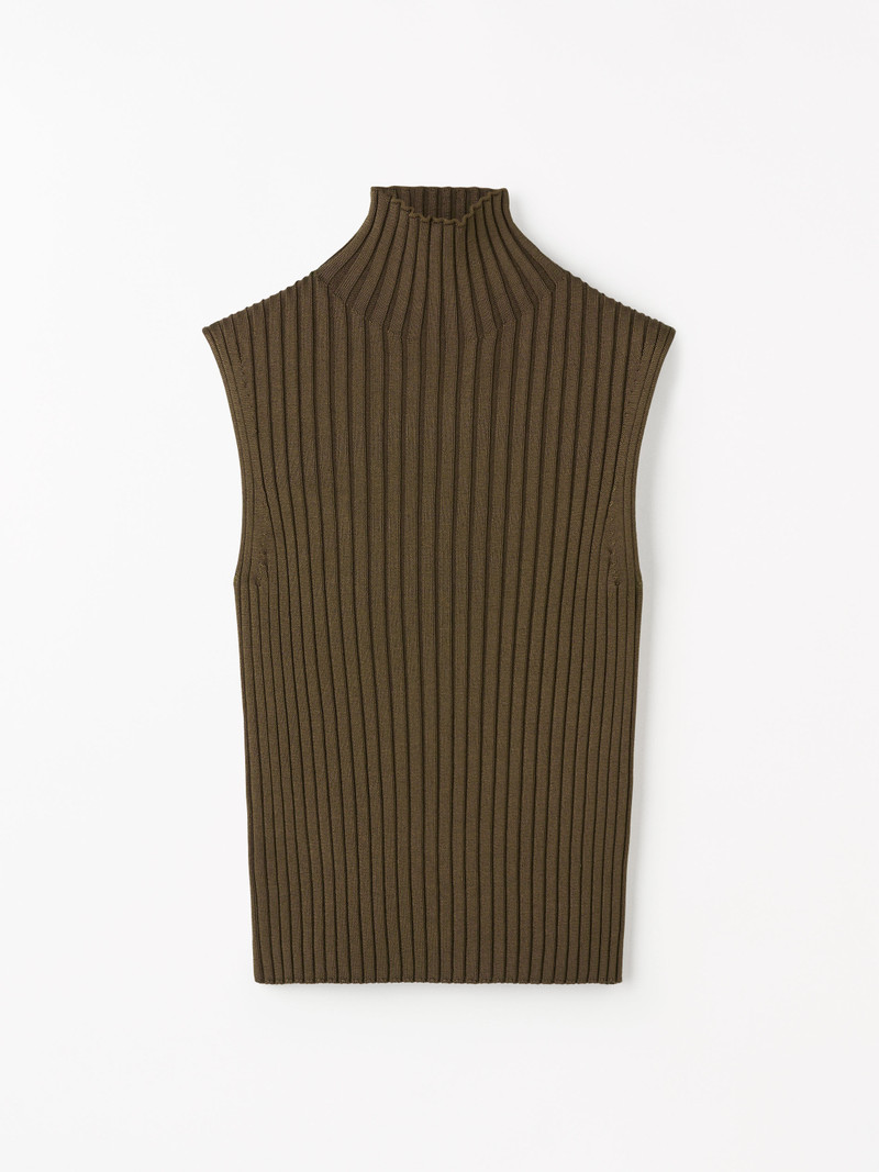 Isabella Mock-Neck Knit Vest 1