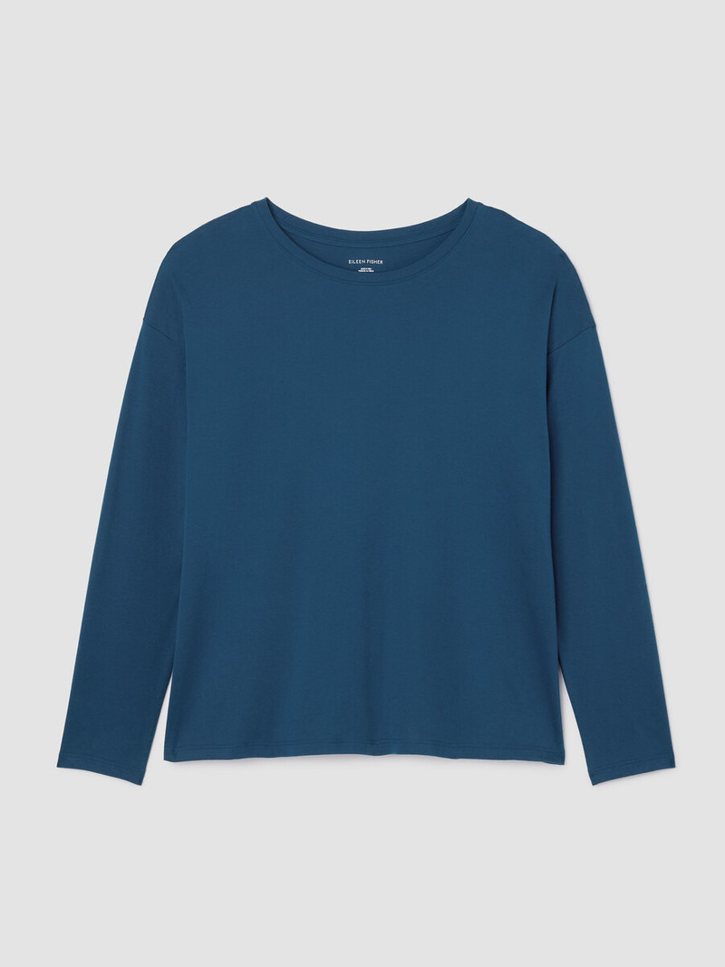 Organic Cotton Interlock Jewel Neck Sleep Top 1