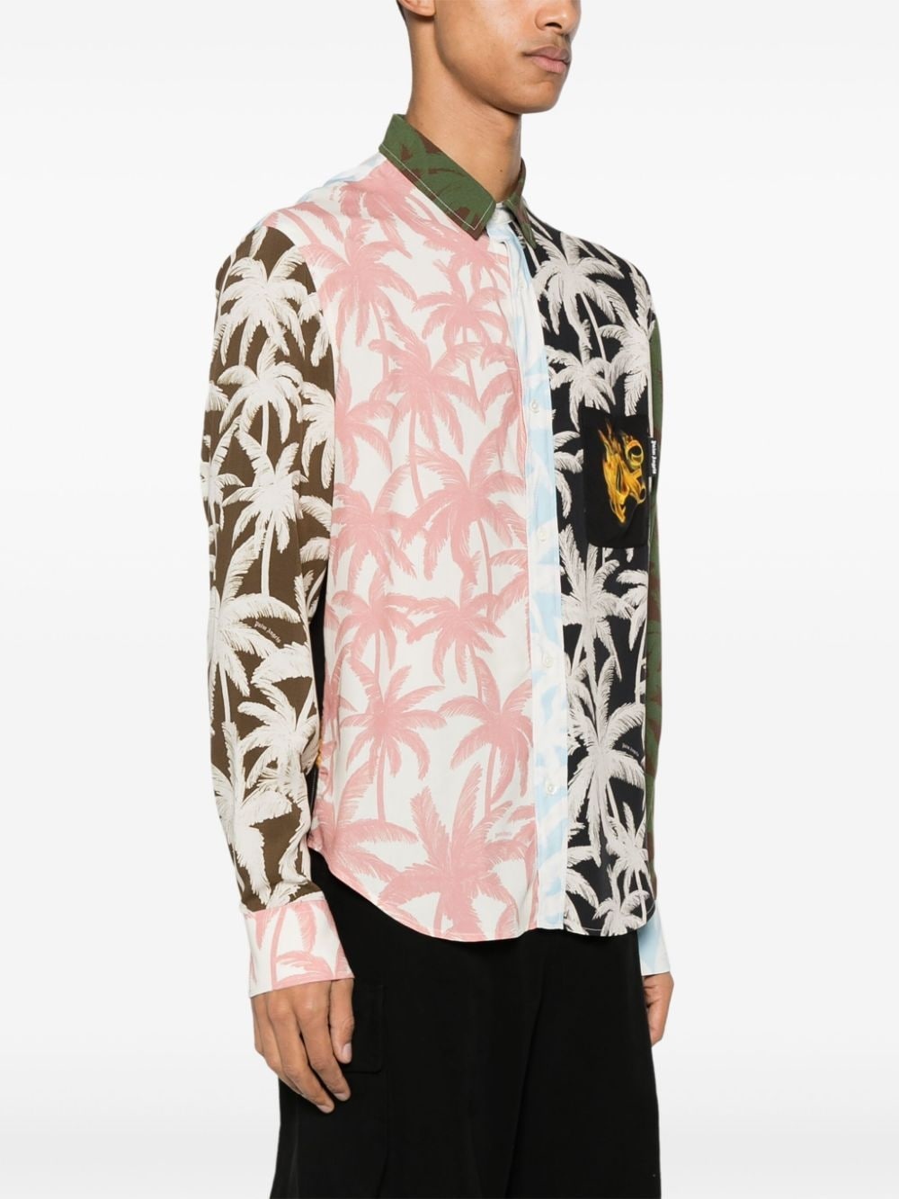 palm-tree print shirt - 3