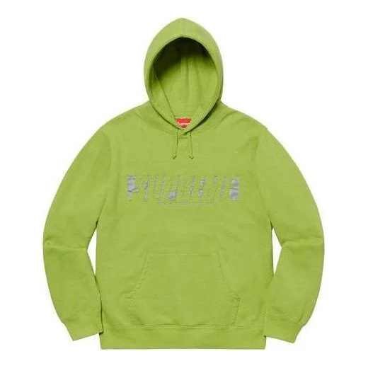 Supreme Reflective Cutout Hooded Sweatshirt 'Green' SUP-SS20-105 - 1