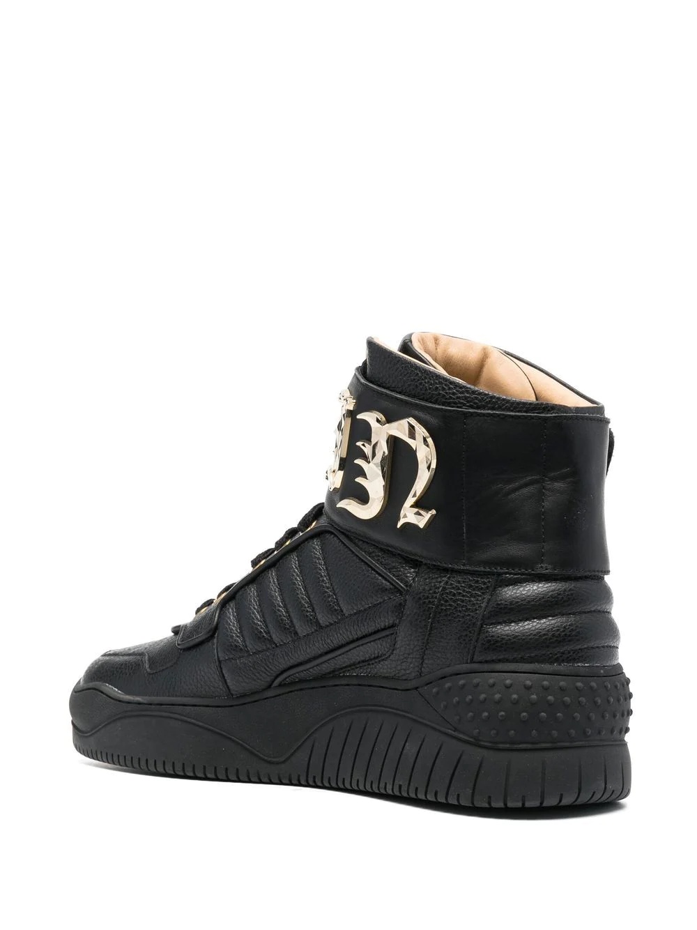 logo high-top sneakers - 3