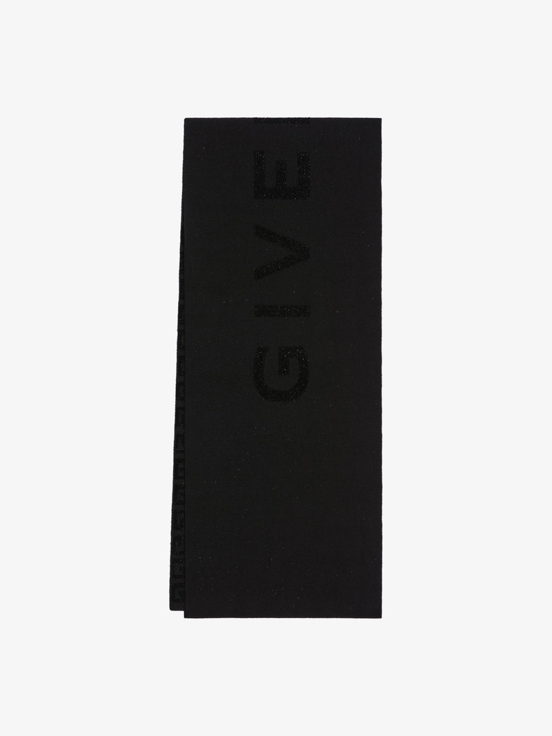 GIVENCHY 4G DOUBLE SIDED SCARF IN WOOL CASHMERE - 1