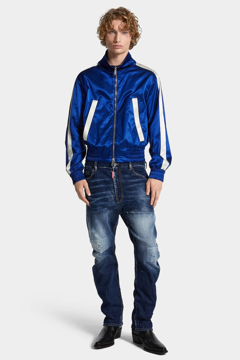 DARK WHITE LINE WASH LONDON BRO JEANS 3
