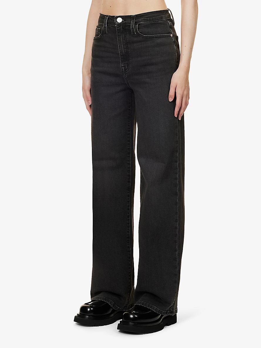 Le Jane wide-leg high-rise stretch-denim jeans - 3