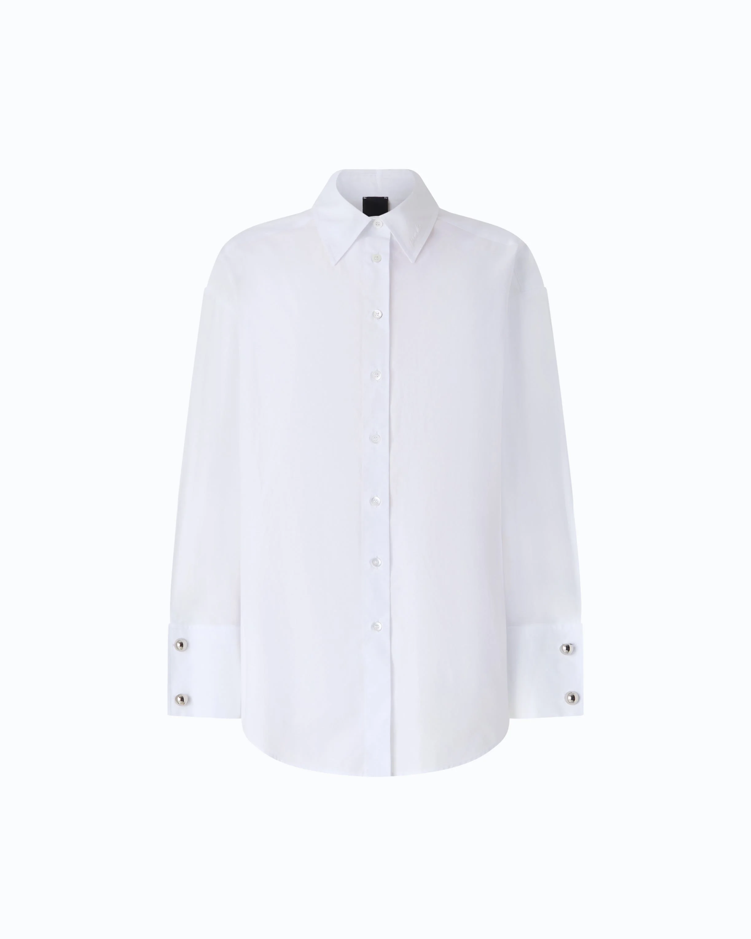 POPLIN SHIRT WITH JEWEL CUFFS - 1
