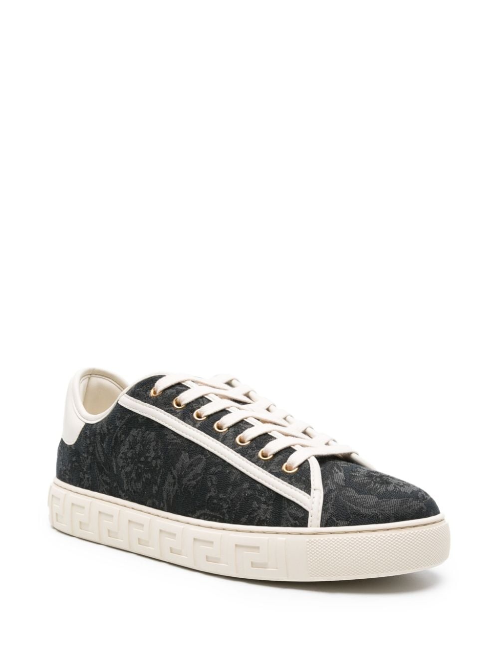Barocco Greca jacquard sneakers - 2