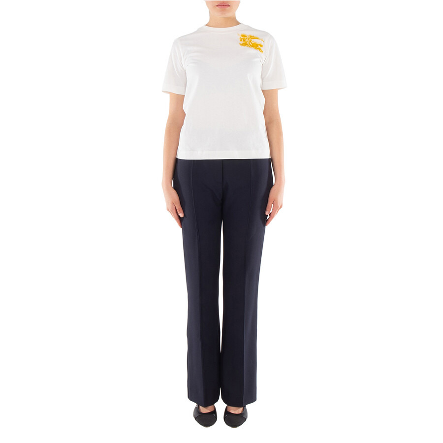 Burberry Logo Printed Crewneck Cotton T-Shirt - 2