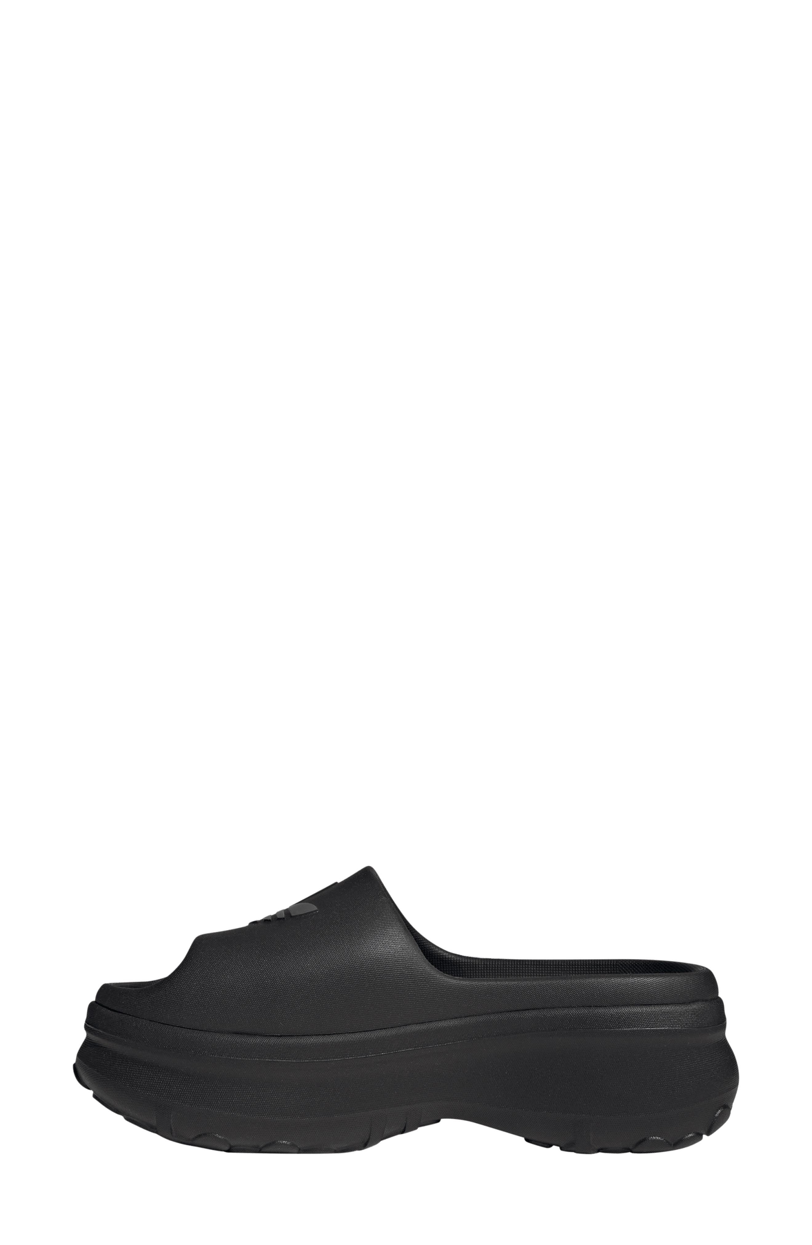 adidas Adifom Stan Smith Platform Slide in Black/Grey/Black at Nordstrom - 6
