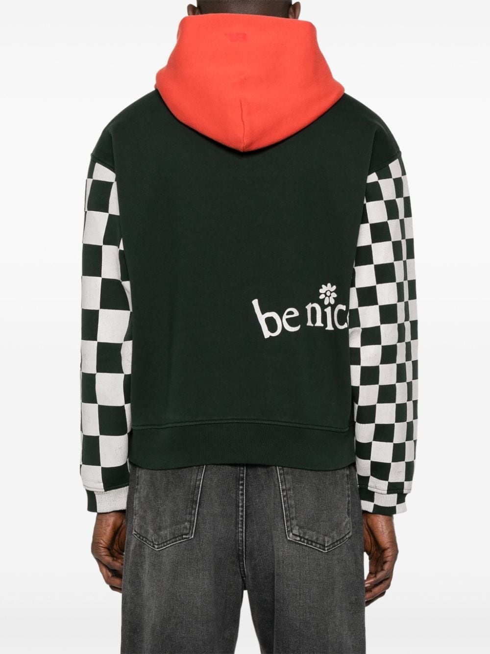 Venice-print colour-block hoodie - 4