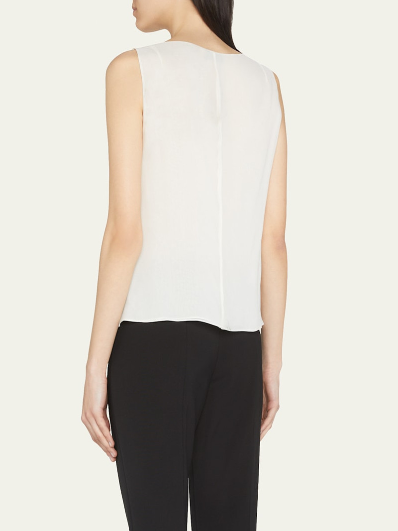 AKRIS Sleeveless Silk Shell outlook