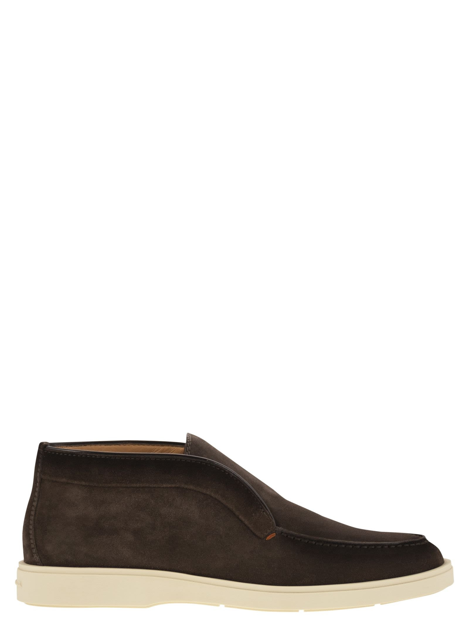 Santoni Men Suede Desert Boot - 1