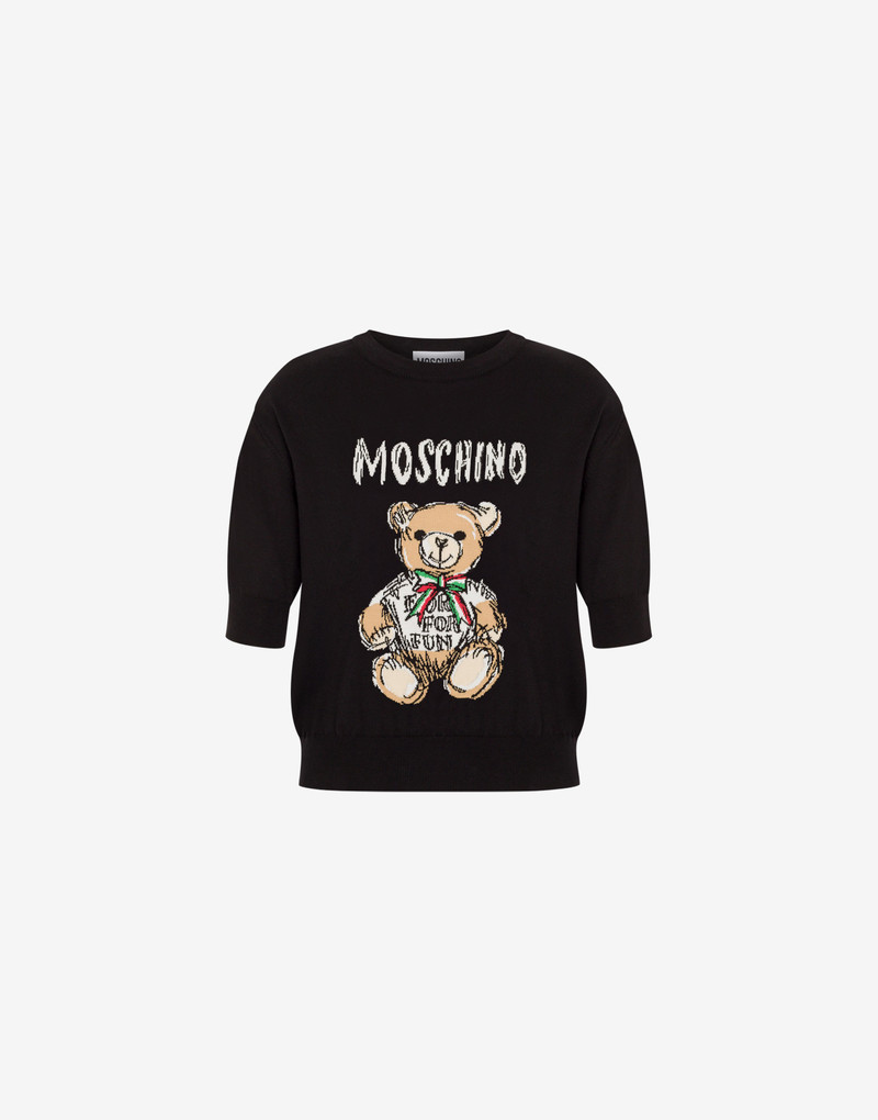 DRAWN TEDDY 벨트 KNITTED TOP 1