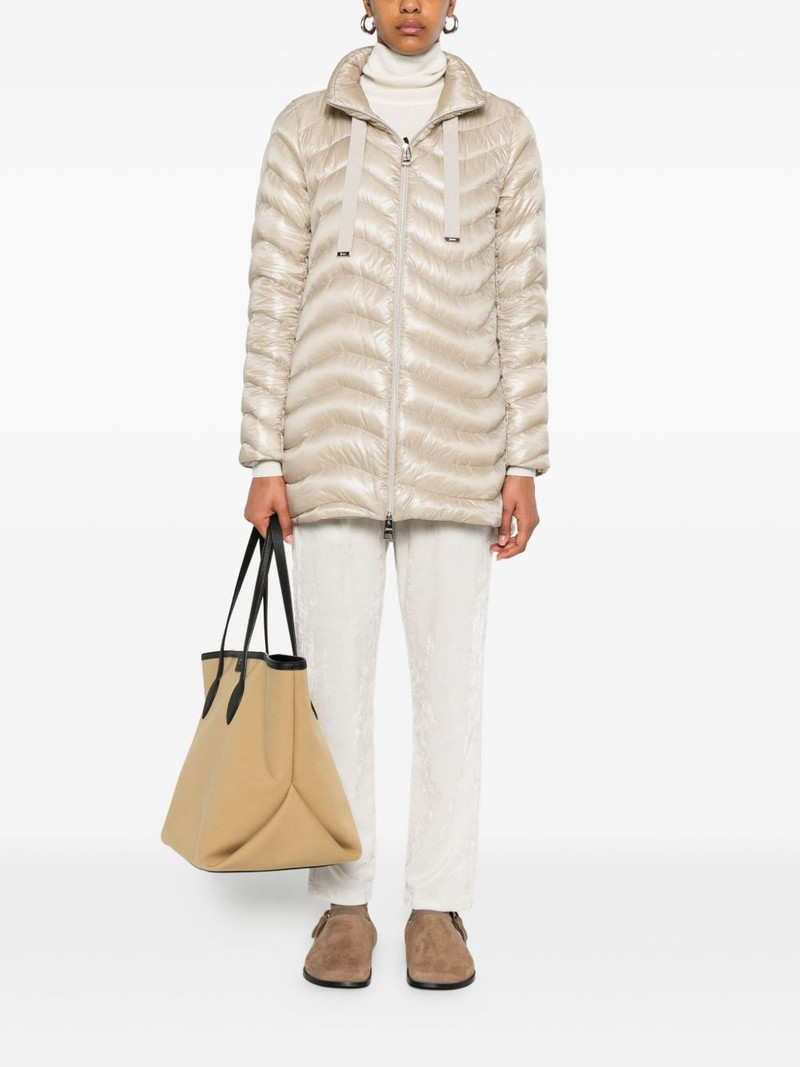 Herno high-neck quilted coat outlook