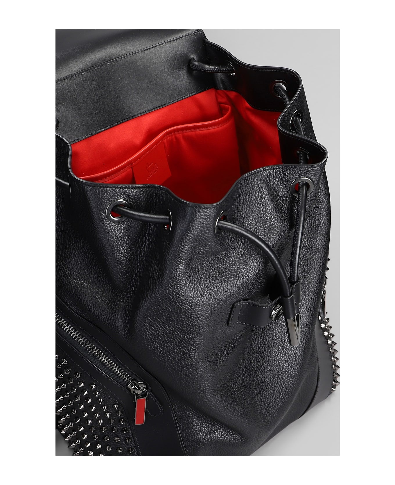 Funky Backpack In Black Leather - 4
