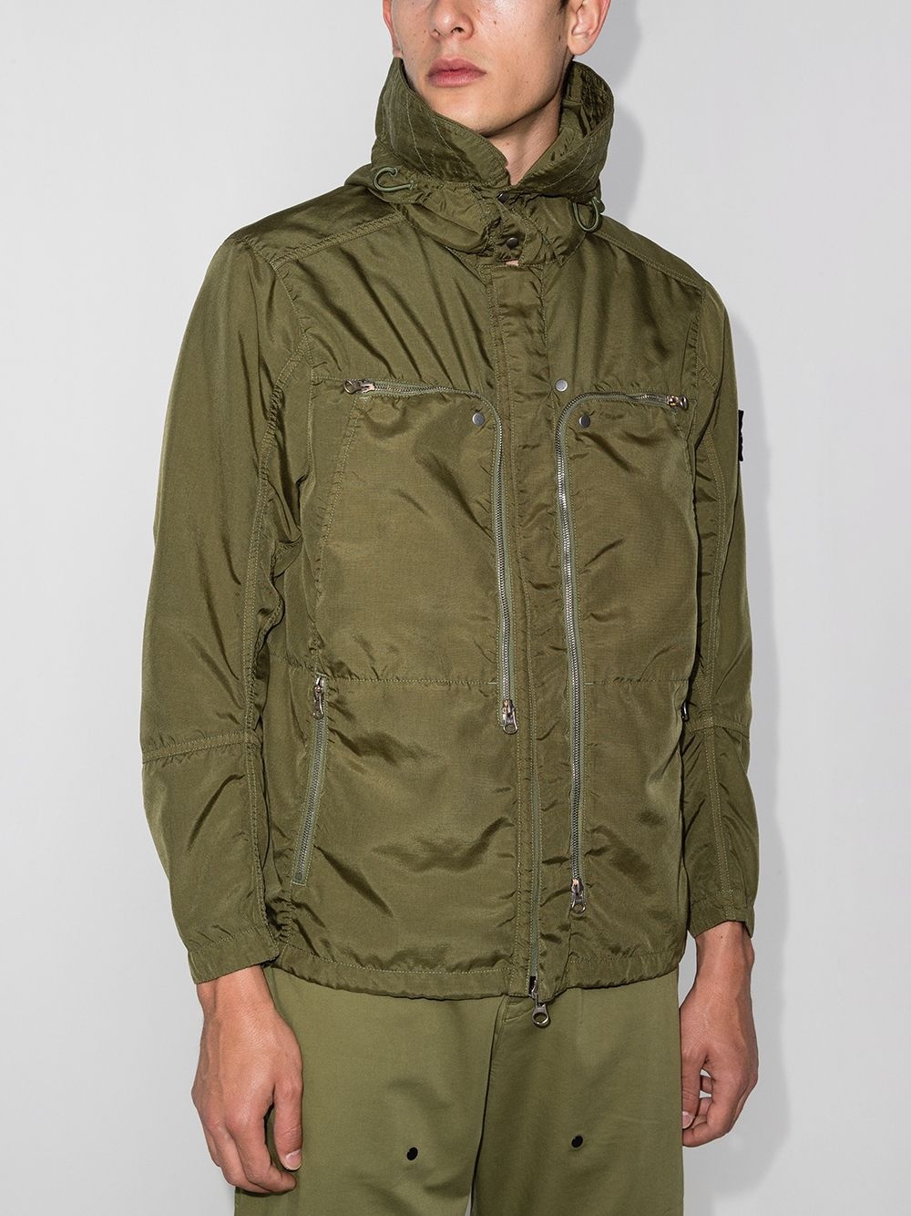 vent-panel hooded jacket - 2