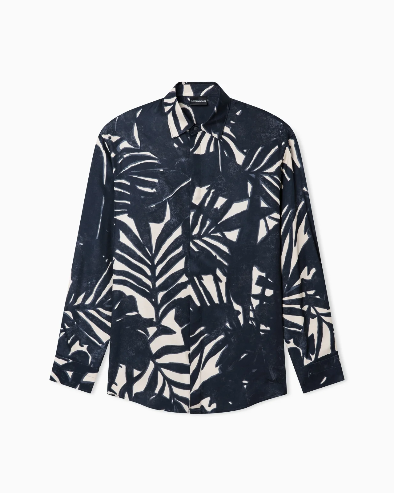 COMFORT-FIT, FLUID VISCOSE SHIRT WITH AN ALL-OVER PRINT - 1