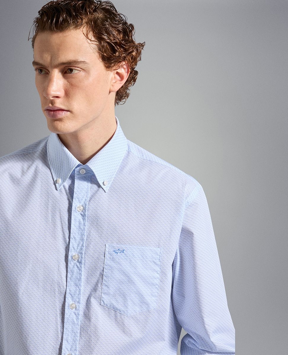 Cotton Poplin printed Shirt - 5