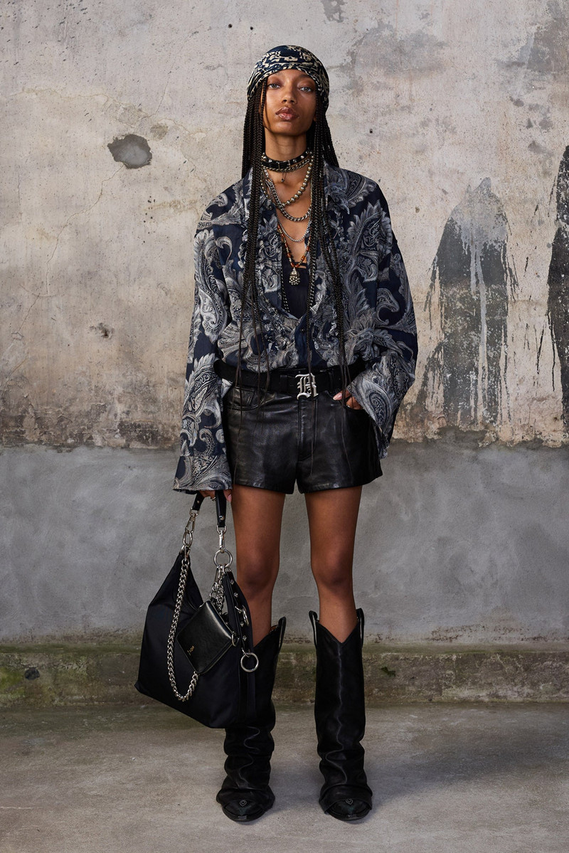R13 SHREDDED SEAM RUFFLE SHIRT outlook