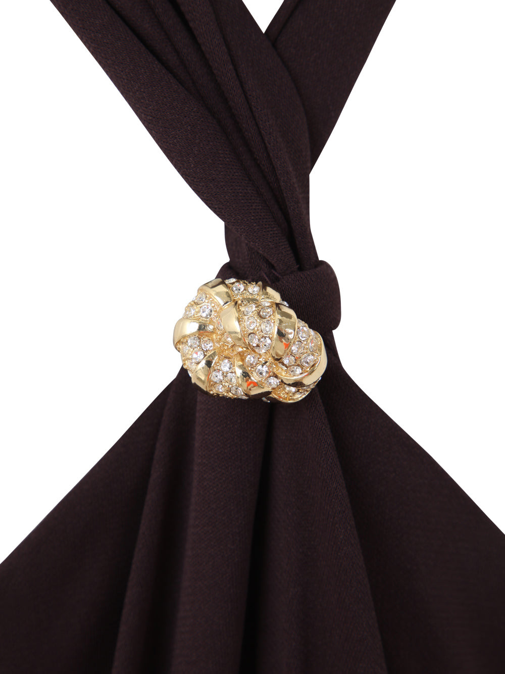 Lanvin Women Knee Scarf Dress Twisted Back - 7