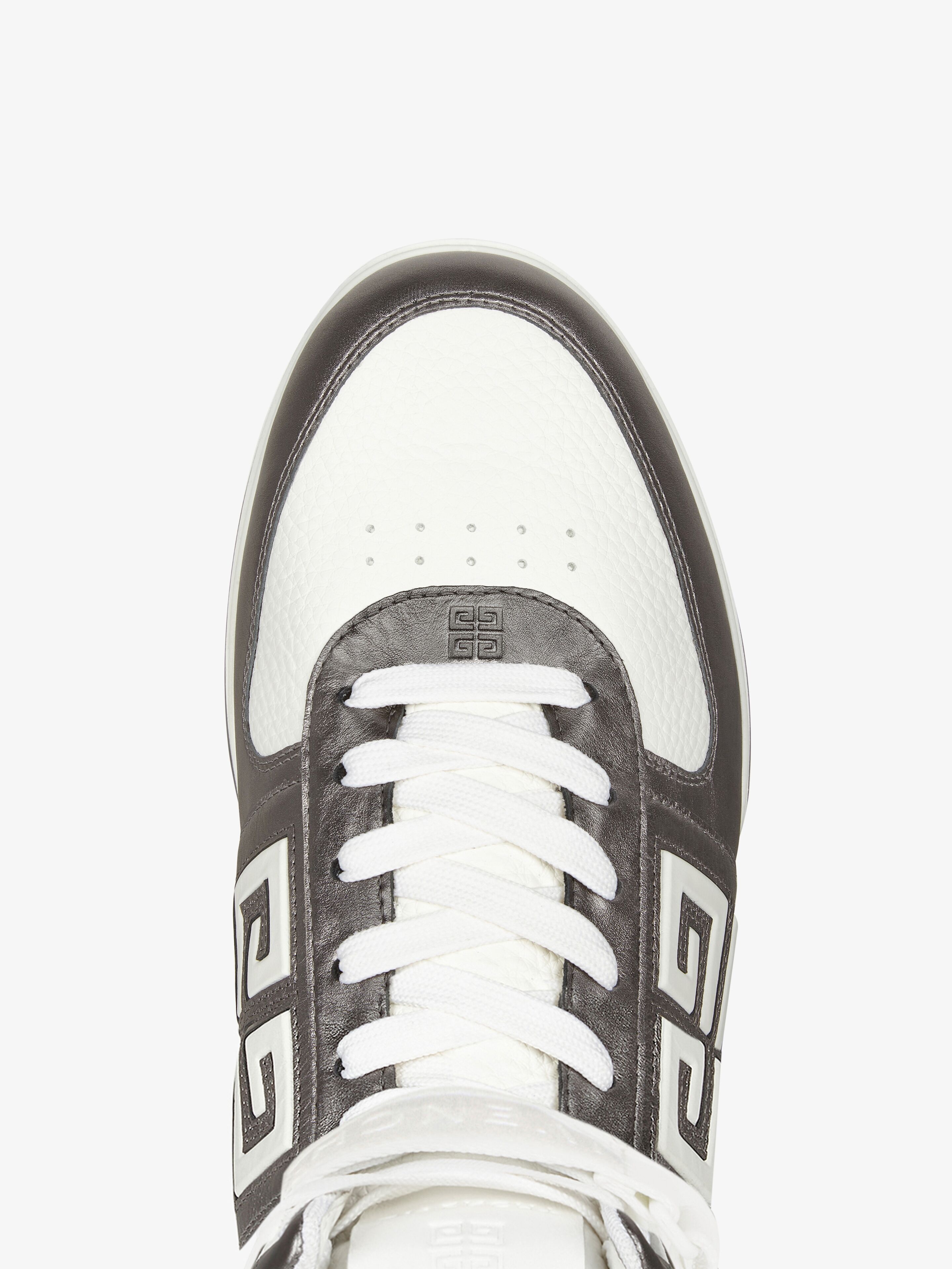 G4 HIGH TOP SNEAKERS IN LAMINATED LEATHER - 6