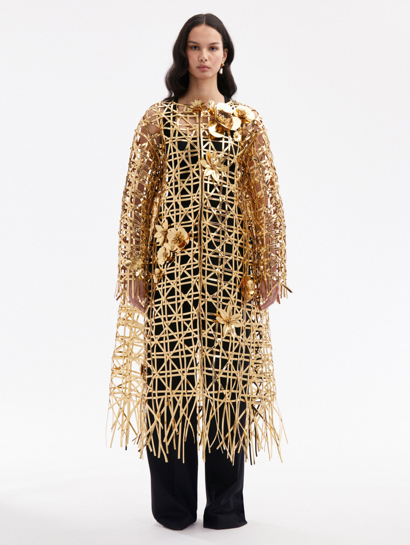 LATTICE EMBROIDERED COAT 1