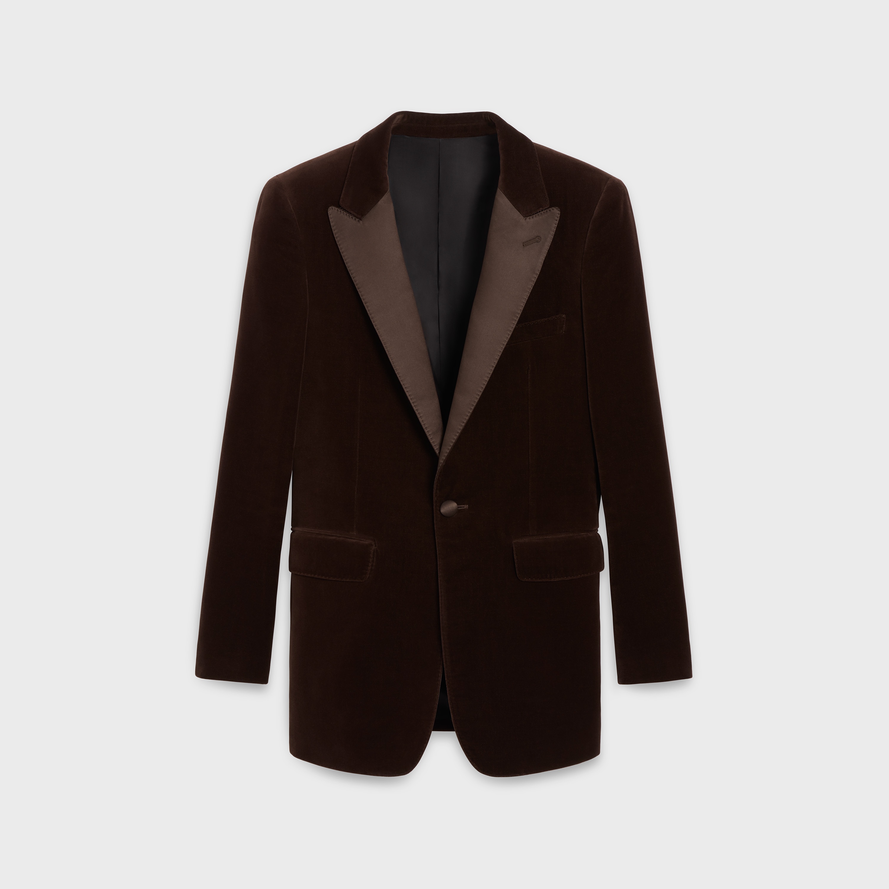 CLASSIC TUX JACKET IN COTTON VELVET - 1