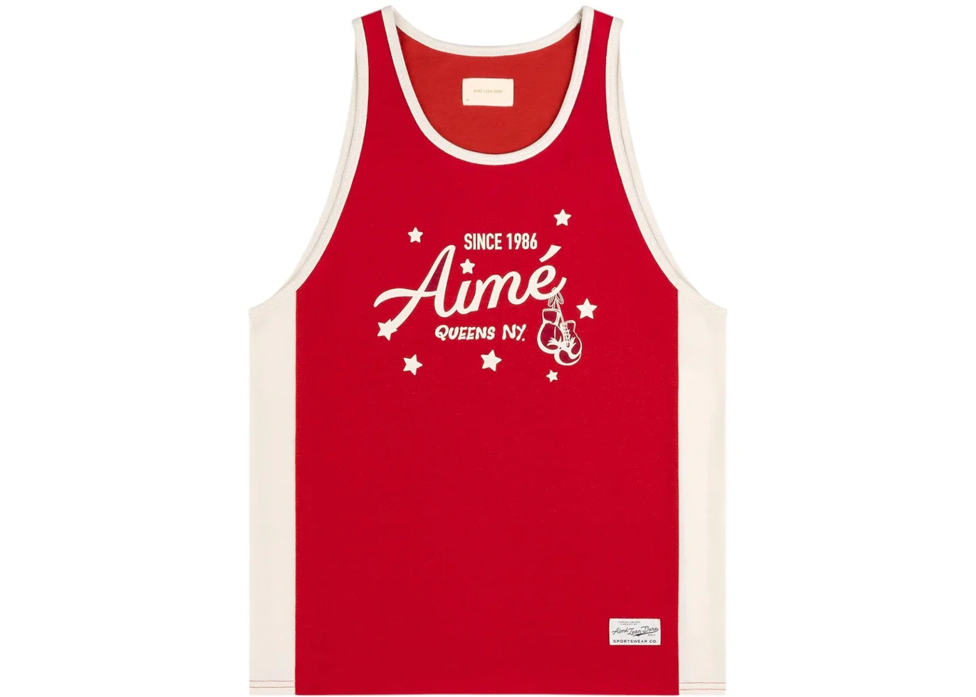 Aime Leon Dore Sparring Tank Top Equestrian Red - 1